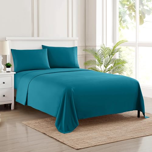 Sweet Home Collection Set Di Lenzuola A 1800 Fili, Morbide Lenzuola In Microfibra Spazzolata Di Qualità Egiziana, Set Di Biancheria Da Letto Di Lusso 