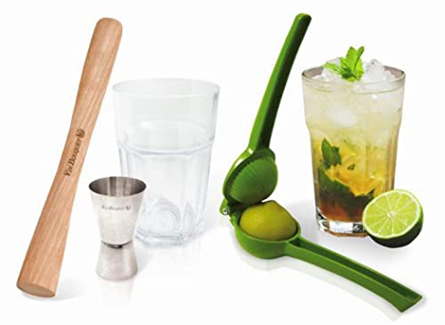 Vin Bouquet Fik 018 Set Per Mojito E Caipirinha, Verde, 31.5X28X14 Cm