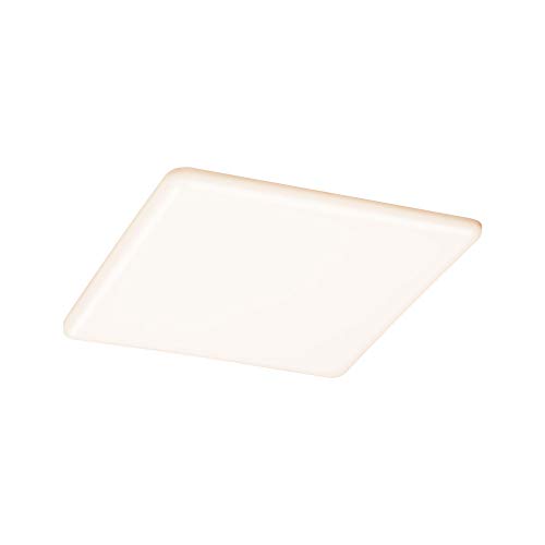Paulmann 93062 Pannello Led A Incasso Veluna Varifit Ip44 Dimmerabile Su 3 Livelli 215X215Mm Angolare 1X21 Watt Plafoniera Satinato Plastica 3000 K 21