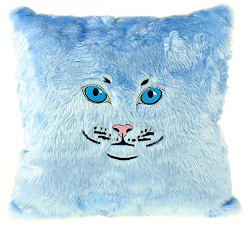 Gizzys/United Entertainment-Cuscino A Forma Di Gatto, Colore: Blu Chiaro