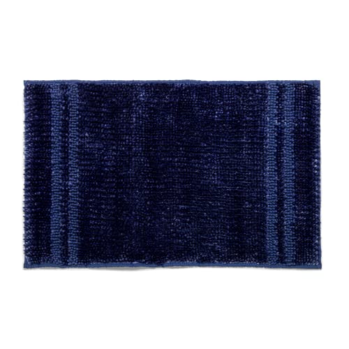 Sweet Home - Tappeto Bagno Shiny, Antiscivolo, 50X80, Blu Marlin