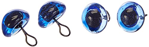 Efco Occhi Di Animali Ø Pz, Blu/Nero, 10 Mm, 4-Piece