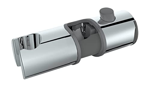 Wenko Deltaplano Per Doccia Libertà, Supporto Per Asta Doccia 25/24/22 Mm, Montaggio Senza Smontare L'Asta E Senza Attrezzi, In Plastica (Abs), Facile