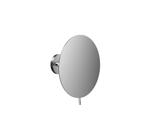 Emco Specchio Cosmetico Rotondo Con Ingrandimento 3X, Cromato, 22,5 X 10,3 Cm