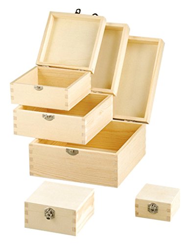 Efco 1432663 Scatole In Legno, 19 X 19 X 10 Cm, Marrone