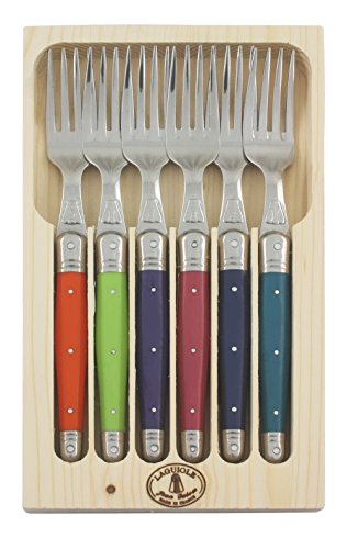 Laguiole Jean Dubost 97/13152, Set 6 Forchette, London Mix