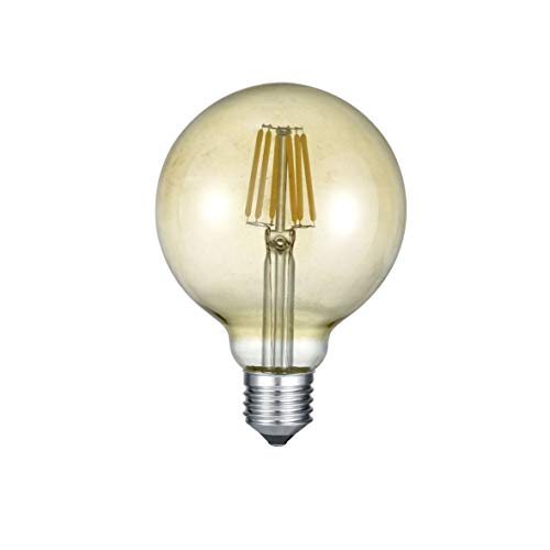 Trio Leuchten Trio 988-679 Lampadina Led, Globo, 6 W, Fumé, Diametro 9.5 Cm E27