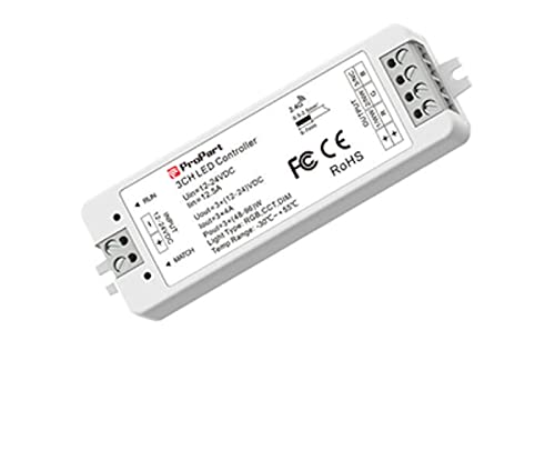 Ricevitore Dim + Pulsante 12/24V Dc, 3Ch*4A, Rf2.4G