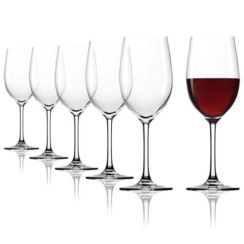 Stölzle Lausitz Calici Da Vino Rosso, 448 Ml, Set Da 6 Bicchieri Da Vino Classici, Lavabili In Lavastoviglie, Infrangibili