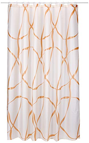 Spirella Cortinatextiil Ribbon Copper 180 X 200 1211796, Bianco, Standard