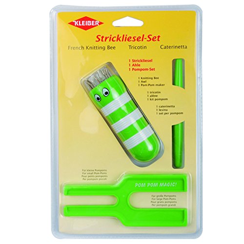 Kleiber - Set Pompon Fai Da Te Per Bambini, Verde