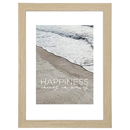 Hama Waves - Cornice Portafoto In Mdf (Mdf), In Legno Di Quercia, Normale