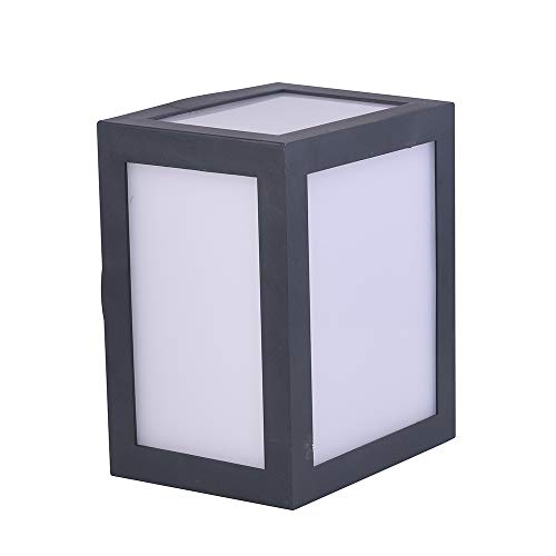 Lampada Applique Led 12W, Wall Light Cube Grigio Bianco Naturale 4000K