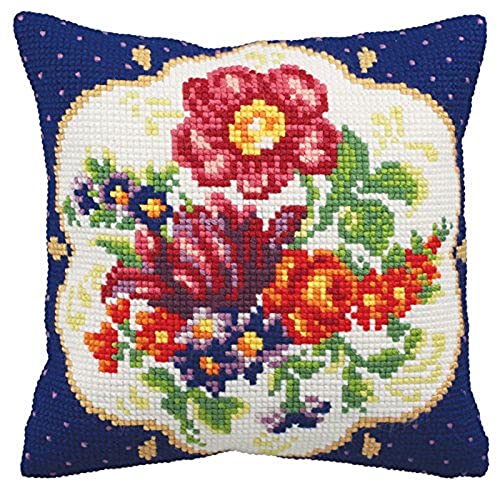 Collezione D'Arte 40 X 40 Cm Meissen (Destra) Punto Croce Kit Ammortizzatore