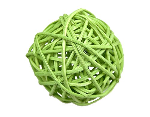 Steingaesser 02227 03 2202 - Confezione Comprensiva Di 4 Palline In Vimini, Colore Verde Mela
