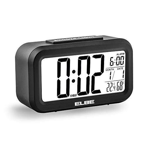 Reloj Digital Despertador Negro Temp/Humedad