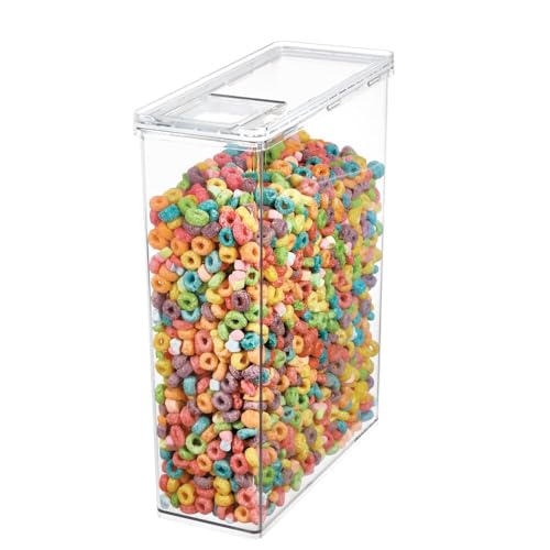 The Home Edit By Idesign Contenitore Per Cereali In Plastica Riciclata Trasparente