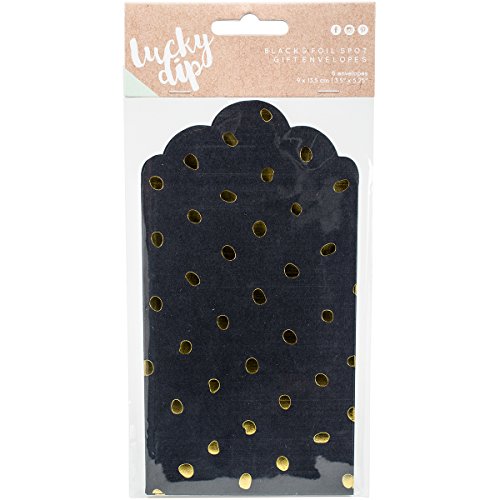 Kaisercraft Lucky Dip Buste Regalo, Colore: Nero/Oro, 3,5 Cm X 13 Cm