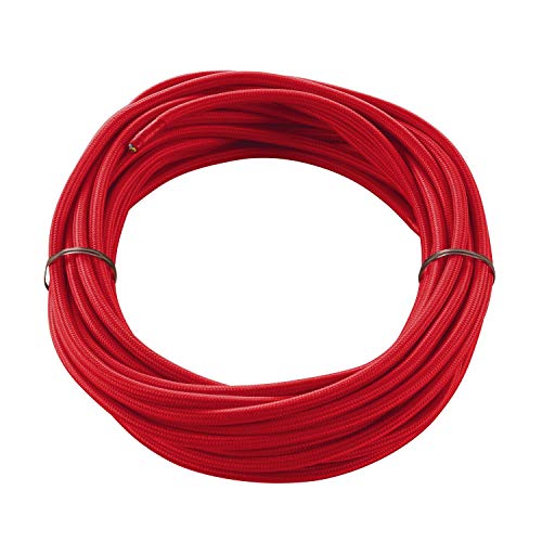 Slv Rosso Cavo In Pvc Con Rivestimento In Tessuto 3 Poli 10M