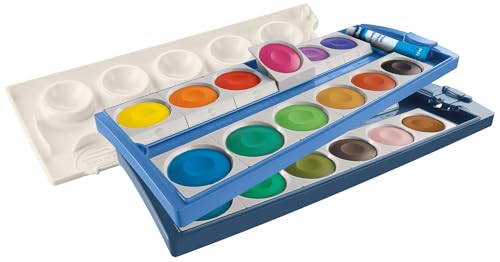 Pelikan K24 Eco 701303 - Scatola Di Colore Coprente Con 24 Colori, In Plastica Riciclata, Colore: Bianco