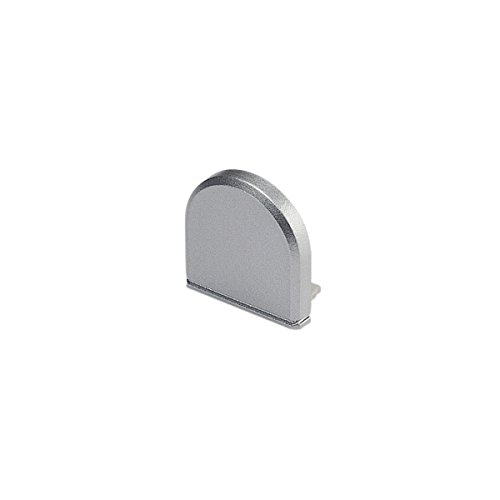 Endcaps Slv Glenos, Bombato, Per Professionale-Profilo 2609, 2 Pz, Argento 213784