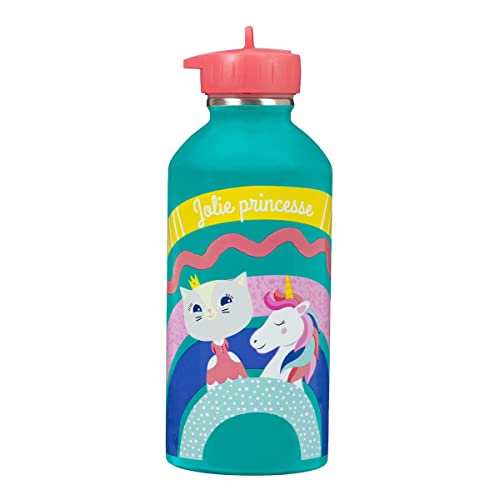 Draeger Paris 1886 76000481, Borraccia In Acciaio Inox Per Bambini - Jolie Princesse - Licorne