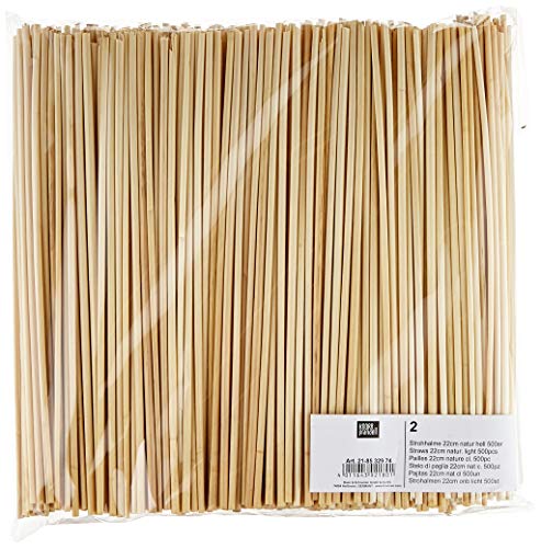 Knorr Prandell - 2 Cannucce In Mdf, 22 Cm, 500 Pezzi, Colore Naturale Chiaro