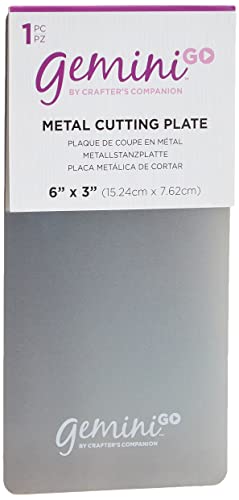 Gemini Gemgo-Acc-Metp Go Piastra Di Taglio Accessori Metallici 7.6 X 15.2 Cm Argento-Silver, 3 X 6-Inch
