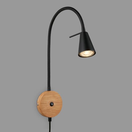 Briloner - Lampada Da Lettura, Lampada Da Parete Per Interni, Lampada A Led, Lampada Da Parete Per Interni, Girevole, Interruttore, Lampada A Muro, Le