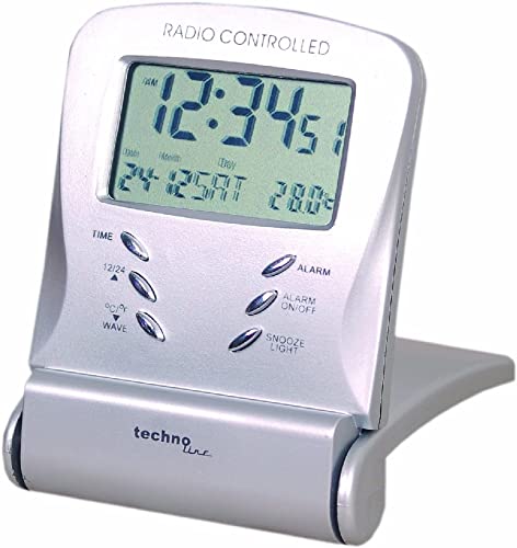 Technoline Wt 171 Orologio Da Viaggio, Argento, 7X2X9.5 Cm