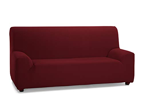 Martina Home Tunez, Copridivano Elastico, Tela (50% Poliestere, 45% Cotone, 5% Elastan), Bordò, 4 Posti (240-270 Cm Larghezza)