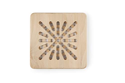 Excelsa Real Wood Sottopentola Quadro, 20 X 20 Cm, Marrone