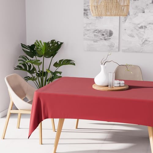Soleil D'Ocre Tovaglia Antimacchia, Rosso, 160 X 270 Cm