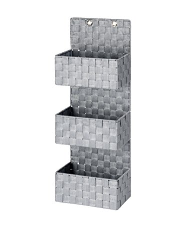 Wenko Set Portaoggetti Da Bagno 2 Pezzi Grigio