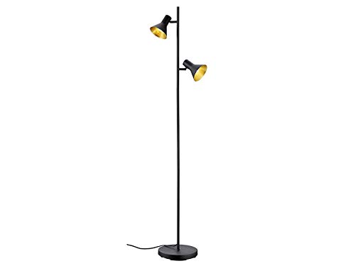 Reality R40162002 Lampada A Stelo, Metallo, Nero/Oro