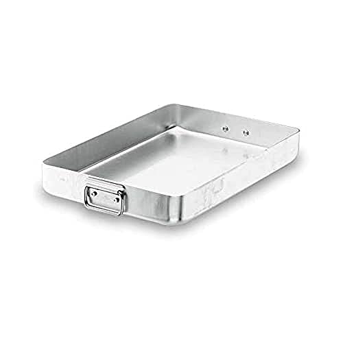 Lacor Teglia Da Forno Con Manici Ripiegabili, Alluminio, Argento, 65 X 43 X 7.9 Cm