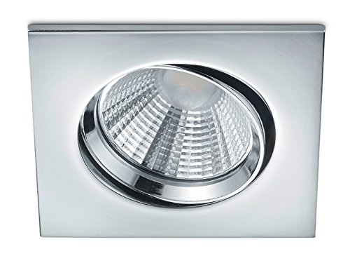 Trio Leuchten Pamir 650410106 - Faretti A Led Da Incasso, In Metallo Cromato, Con Led Da 5,5 Watt
