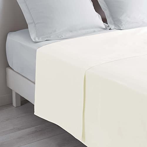 Douceur D'Intérieur 1642670 - Lenzuolo In Cotone, 180 X 290 Cm, Colore: Naturale