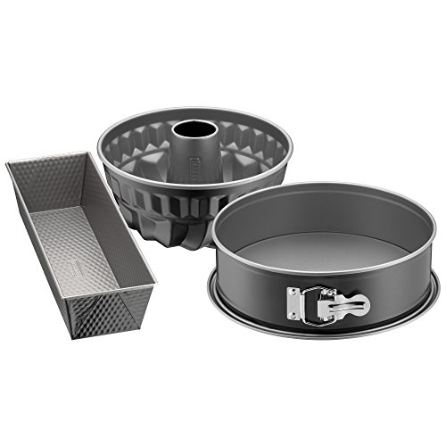 Kaiser Original Inspiration Stampo 3 Pezzi Set, Spring Forma Ø26 Cm, Plumcake 30 Cm, Stampo Per Ciambella Ø22 Cm, Made In Germany Molto Buona Rivestim