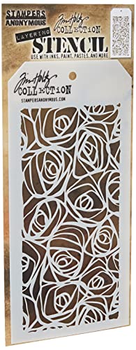 Tim Holtz Layered Stencil 4.125"X8.5"-Scribbles