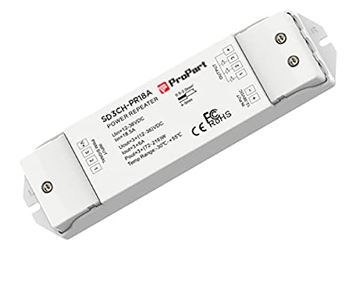 Propart Amplificatore Rgb 15A (3 Canali Da 5A) 12-60V
