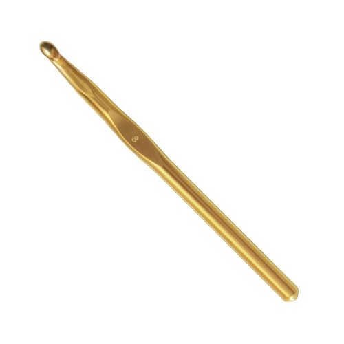 Addi Classic Crochet Hook, Metal, Gold, 8Mm