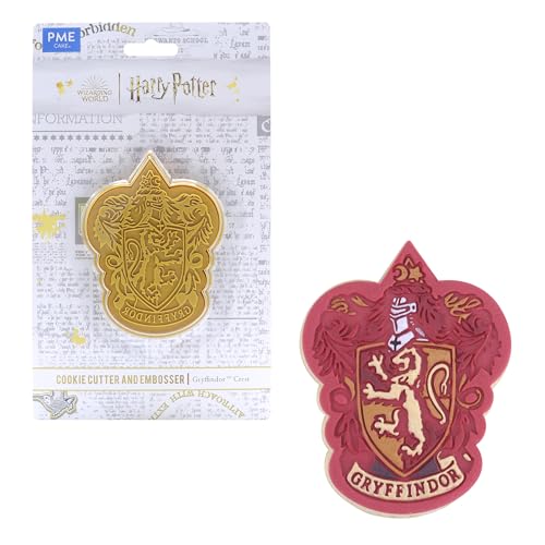 Pme Hph412 Harry Potter Tagliabiscotti Ad Impressione, Stemma Gryffindor, Plastic