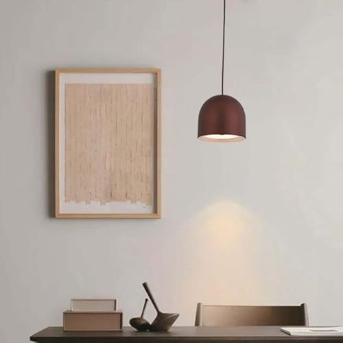 V-Tac Vt-7794 Lampadario Led 8.5W A Sospensione Forma Cilindro Bombato Colore Marrone Rame 10Cm Regolabile 3000K - 7997