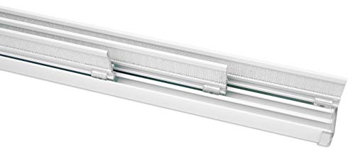 Gardinia 31176 Binario Per Tenda A Pannello Komfort Set Completo 3 Vie, Montaggio A Soffitto O Parete, Alluminio, 170 Cm