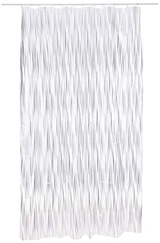 Spirella Tenda Plastica Lifestyle-Paaddy Silver 180X200 1117794, Bianco, Estandar