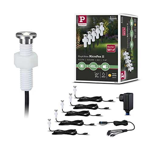 Paulmann Micropen Ii 93695 Beleuchtungssystem Plug&Shine Led-Außeneinbauleuchten (Basis-Set) 5Er Se