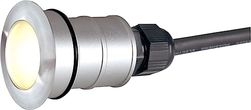 Slv Incasso Power Trail-Lite 42 Led Da Terrazza, Faretto Giardino, Lampada Da Terra Per Esterno / Ip67 3000K 1W 45Lm Inossidabile 60 Gradi 1 W, Acciai