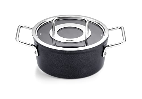 Fissler Adamant - Pentola In Alluminio (Diametro 18 Cm, 2,7 L) Rivestita, Con Coperchio In Vetro, Antiaderente, Compatibile Induzione