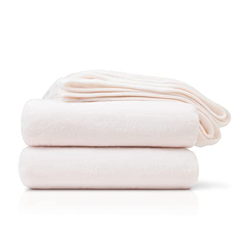 Amago Coperta, Effetto Cashmere, 130 X 170 Cm - Bianco Lana